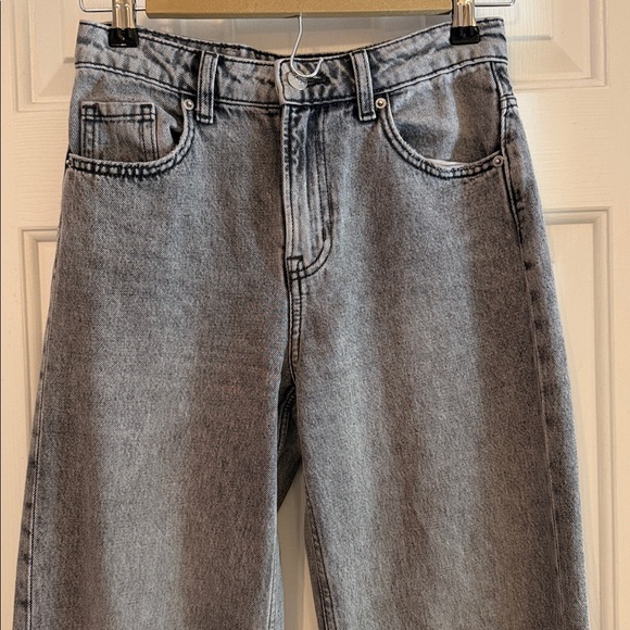 H&M wide regular jeans grey size 0 - Picture 4 of 7